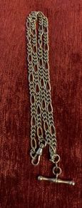 Vintage Fob T-Bar Chain Silver