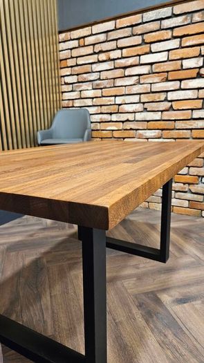 Wooden dining table