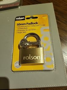 Padlock with 3 keys