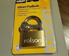 Padlock with 3 keys