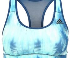 Adidas Allover Print SPORT BRA TOP Women Training Multicolor/Tech Steel