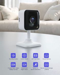 Security Camera/Baby Monitor/Pet Cam, 1080P HD Indoor Camera includes Night Vision, Motion &Sound Detection, 2-Way Audio, AWS Cloud & SD Card Storage, Works with Alexa and Google Assistant