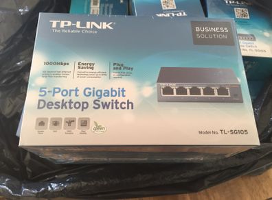 TP-Link 5-Port Gigabit Desktop Ethernet Switch Rj45 Splitter TLSG105 1000mbps plug and play new
