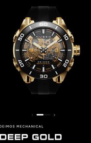 Nubeo Deimos Mechanical Deep Gold Watch.