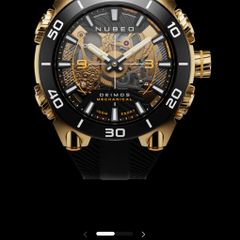 Nubeo Deimos Mechanical Deep Gold Watch.