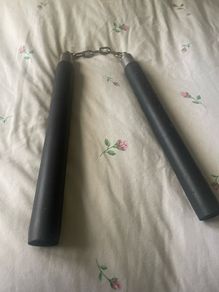 Practice Rubber handled nunchucks