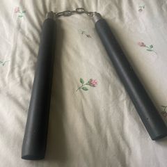 Practice Rubber handled nunchucks