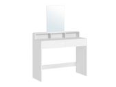 Dressing table with large mirror