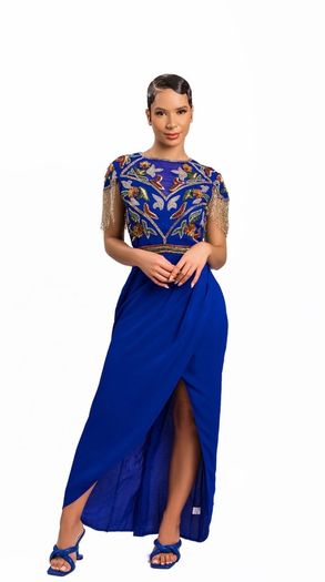 Lollies Embellished Midi Curve Dress