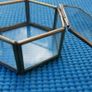 Vintage Brass Glass Box Image 5