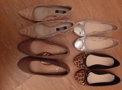 4 pairs ladies shoes - Size 4 (37)