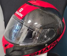 Shark Carbon Helmet Red/Black Size L