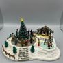 Enesco PineHollow Village Square Christmas Tree Music Box Image 10