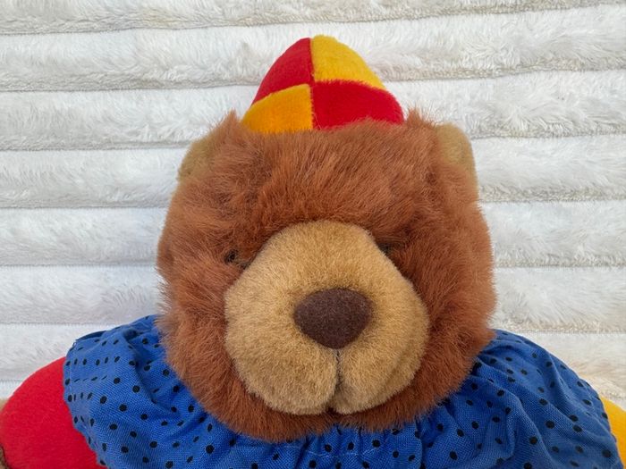 From Playmakers Aminals Bear Dress Up Clown Plush Soft approx. 30 cm. Used Please see photos