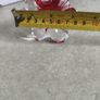 Vintage Hand Blown Red and Clear Glass Twist Vase | Flower Base Image 4