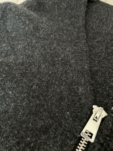 Zara woman's grey zipper wool jacket size S