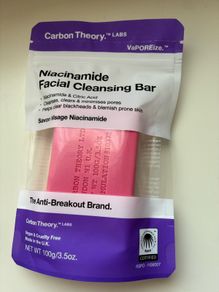 Carbon Theory Niacinamide Facial Cleansing Bar for blemish-prone skin