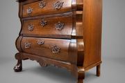 Early 20th Century Dutch Bombe Commode in Oak