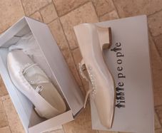 Communion white shoes size 1 girls