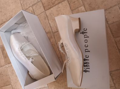 Communion white shoes size 1 girls