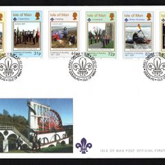 2007 Isle of Man Europa: Centenary of Scouting Commemorative Stamps First Day Cover (FDC)