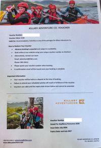 Killary Adventure Center Vouchers