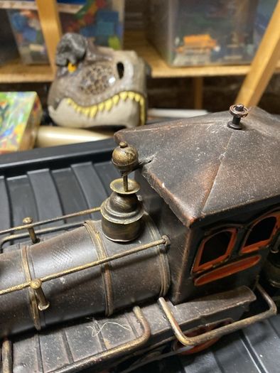 metal train ornament