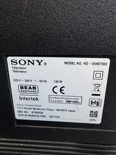 Sony 4k 55 inch Tv