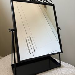 IKEA Karmsund black table mirror
