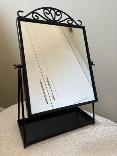 IKEA Karmsund black table mirror