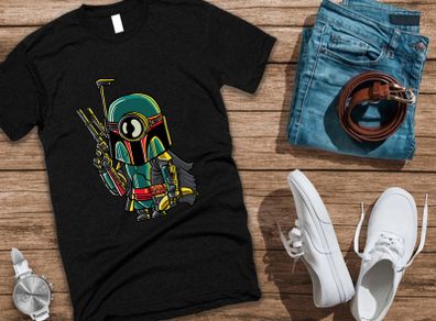 Minion Boba Fett t-shirt minions t-shirt star wars t-shirt mandalorian t-shirt