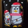 Christmas jumper with cute penguins - UK 6 Image 2