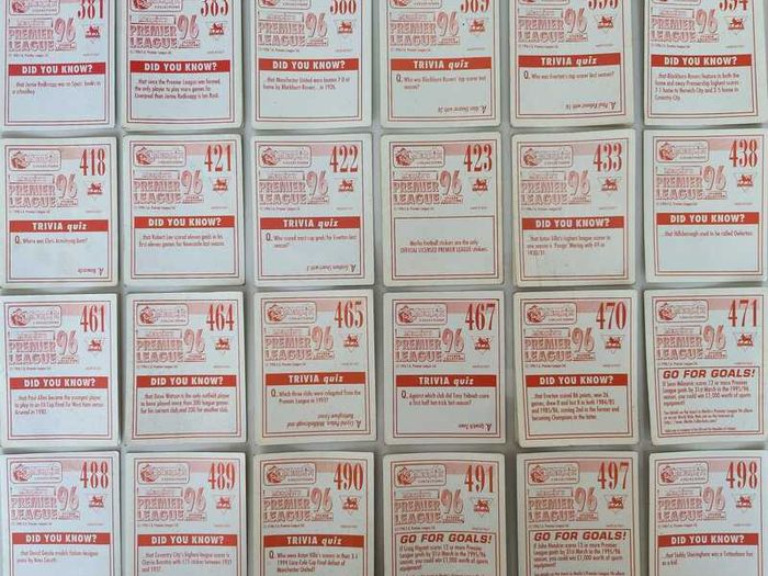 '96 Premier League - Merlin stickers