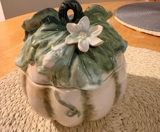 Fitz and Floyd Caprese Market Gourd Lidded Bowl