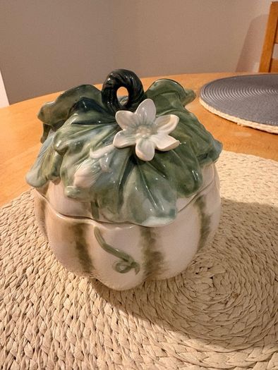 Fitz and Floyd Caprese Market Gourd Lidded Bowl
