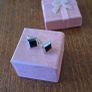 Sterling Silver Earrings Black Image 3