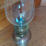 Antique French petit oil lamp copper/brass works Image 4