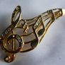Vintage Jewelry Beautiful Gold Tone and Rhinestone Music / Notes on Staff / Music Lover Pin Brooch Image 5