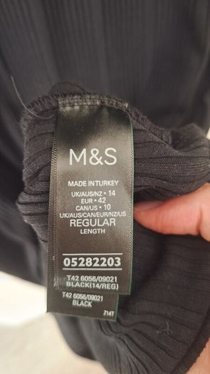 black Marks and Spencer dress