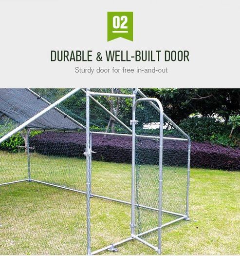 20 X 10 X 6ft Hen Run Pitched Free Roof Free Delievry