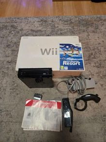 Nintendo Wii Black Console Boxed With Wii Sports Resort