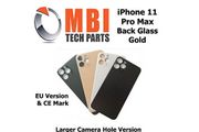 iPhone 11 Pro Max Back Glass Replacement Rear Battery Cover with Adhesive Gold