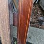 Antique bed ends, teak or mahogany with inlay. Image 2