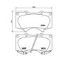 BREMBO Front Brake pad set - Lexus - Mitsubishi - Toyota Image 3