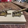 Vintage miniature brass/pewter cannon figurines Image 2