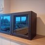 cabinet with 2 clear glass doors Image 6