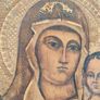 Vintage Hand Carved Greek Wooden Icon Image 4