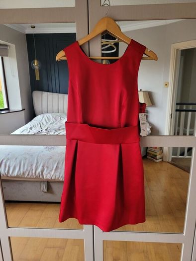 Stunning Red Zara Occasion Dress (New)