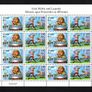 2012 Ireland Irish Myths and Legends Commemorative Stamps Sheetlet Plate 1A1A1A1A Mint Never Hinged (MNH) Image 3