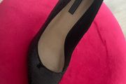Black Sequinned Classic Stillettoes